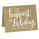 Happiest of Holidays Folded Shimmer Holiday Cards Image 7 of 10